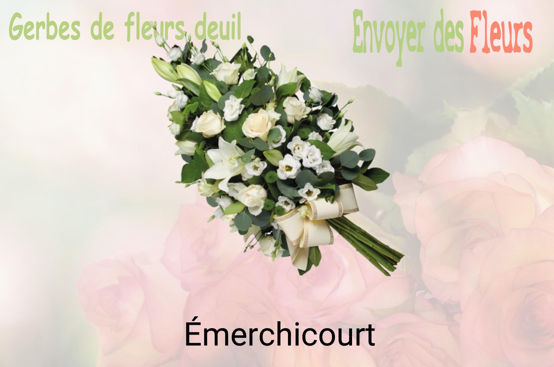 Gerbe de fleurs de deuil livrée à Émerchicourt